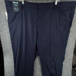 NWT Murano Zac Fit Navy Blue Pants Slacks Polyester Blend Business 48X23 Capri